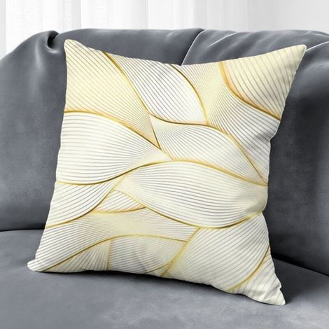 Housse de coussin fleurs jardin, décoration intérieur extérieur maison,50×50cm (1/5)