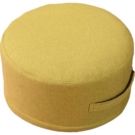 Coussin de sol en tissu de coton de 20 cm d'épaisseur, doux et confortable, coussin rond amovible pour la maison, l'intérieur, l'herbe verte, diamètre 30 cm (style enfant) (1/5)