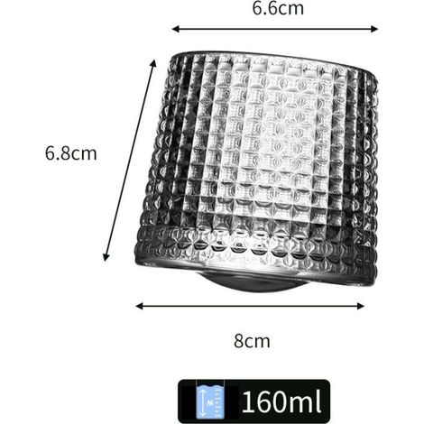 Juego de vasos de whisky Set 100% BOROSILICATE Vaso para beber Transparente (1/5)