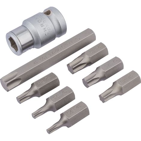 Draper 1/2" Square Drive Draper TX-STAR&174 Bit Set (8 Piece) (83562) (1/5)