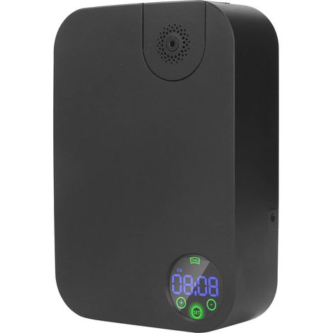 Diffuseur de parfum intelligent automatique noir, minuterie tactile, 150 m², machine à fragrance commerciale pour hôtel maison, prise UK 100-240V