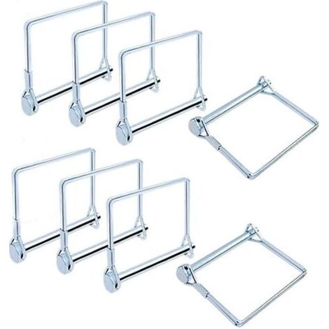 Lot de 8 goupilles de verrouillage en acier zingué 6mm – Longueur 70mm – Pour remorques et attelages – Résistance à la corrosion (1/5)