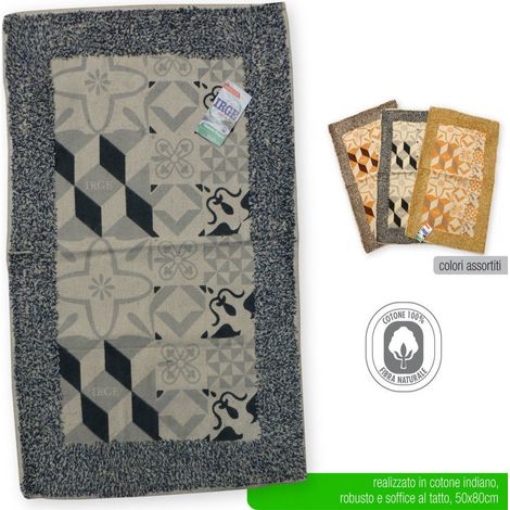 Tappeto da bagno irge tappetino assorbente 40x60 100% cotone 4 colori (1/4)