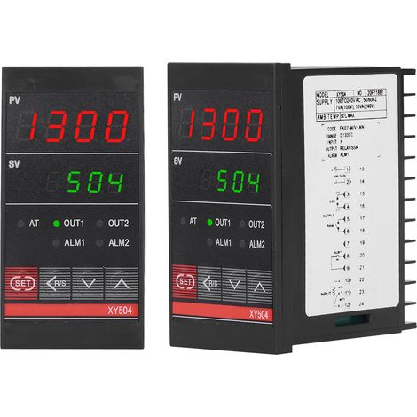 Régulateur de température PID intelligent, relais de chauffage/refroidissement industriel XY504 100-240 V CA (1/5)