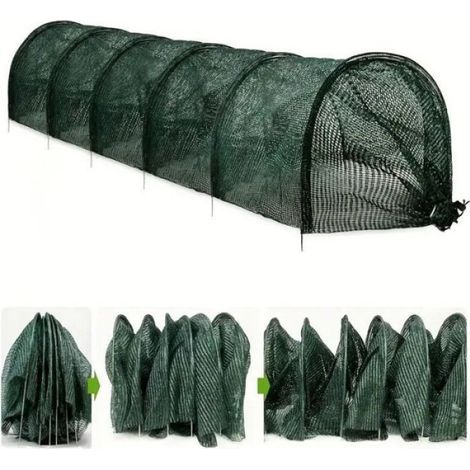 Mini Serre Portable 2 en 1 Filet Ombrage Tunnel Jardin Protection Soleil Chaleur pour Légumes Plantes Compatible Extéri UMD MUSICAL (1/4)