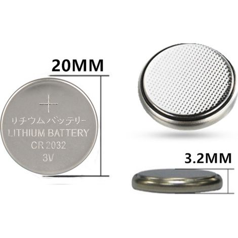 10Pcs Pile Bouton CR2032 3V Lithium pour Montre, Jouets et Appareils Électroniques (1/5)