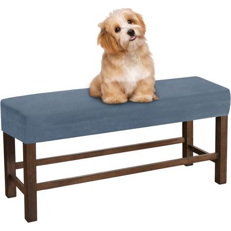 Thick, Soft Velvet Dining Bench Cover - Luxury Stretchable Washable Bench Cover - Dustproof Protective Cover for Living Room, Kitchen, and Bedroom Benches (1/5)