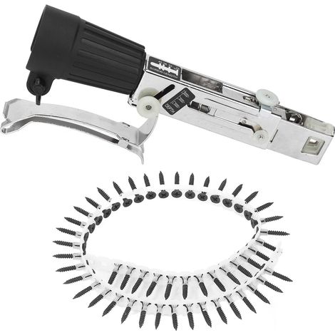 Adaptateur pour pistolet à clous sur perceuse, alliage d'aluminium anticorrosion, réglage de profondeur, fixation automatique de chaînes de vis, pour visseuse électrique (1/5)