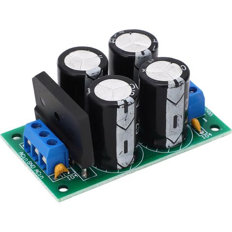 Double carte amplificateur redresseur filtre pont plat alimentation non régulée module 25A AC9‑17V (1/5)
