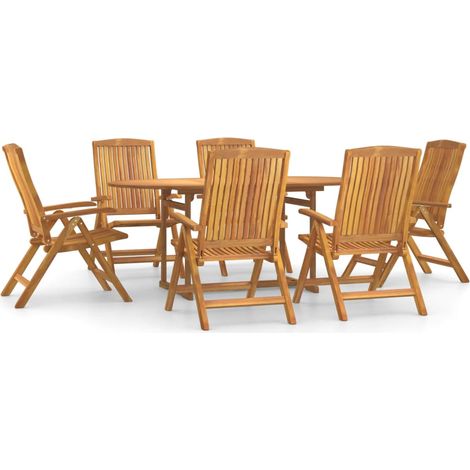 Maison Exclusive - Set da Pranzo da Giardino 7 pz in Legno Massello di Teak (1/5)