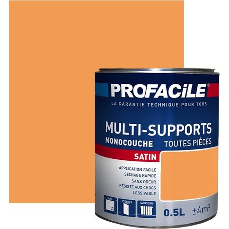 Peinture intérieure multi-supports, satin, murs, plafonds, boiseries, radiateurs, sans odeur, plusieurs teintes PROFACILE F29C53 0.5 litre
