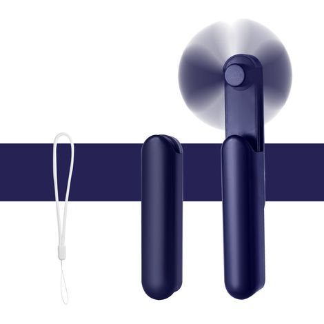 Mini ventilatore portatile, ventilatore ricaricabile tascabile e leggero (1000 mAh e durata della batteria di 14 ore), piccolo ventilatore da tavolo pieghevole per casa/ufficio/viaggi (ventilatore USB