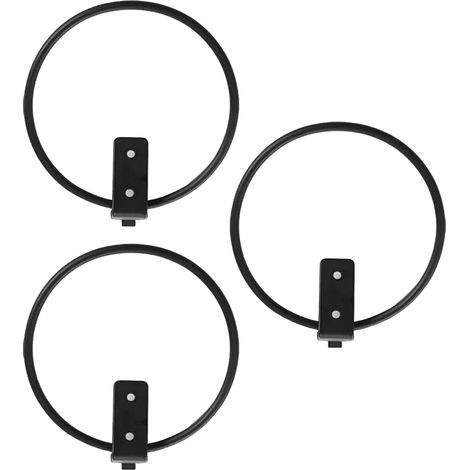 Lot de 3 supports muraux en métal pour pots de fleurs de 15 cm (6 pouces), pour l'intérieur et l'extérieur (1/5)