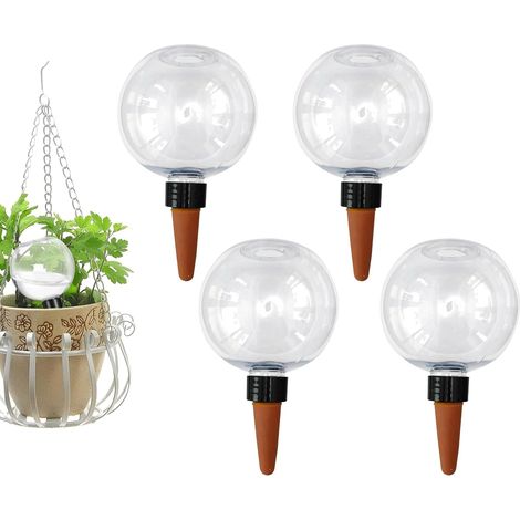 APEX Un ensemble de 4 bulbes d'arrosage automatique, d'une capacité de 500 ml chacun, adaptés aux plantes en pot. (1/5)