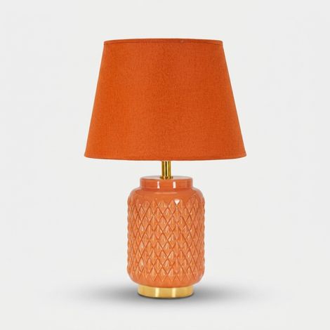 Lampada da tavolo in ceramica con paralume Square (1/5)
