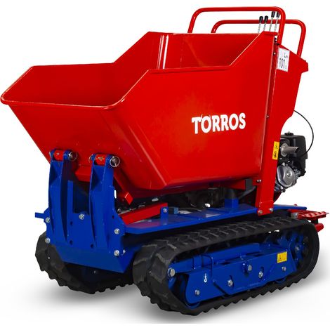 Torros – Minidumper hydrostatique à chenilles 800 kg – Moteur Honda 9 CH – Basculement hydraulique – SKU HRD800H