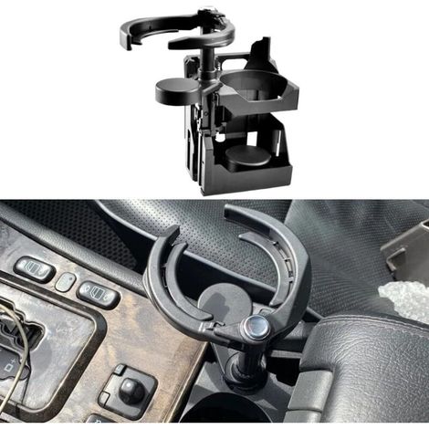 Porte-boissons pour siège avant, noir, compatible avec Mercedes-Benz E300, E320, W210, remplace 2106800114 66920101