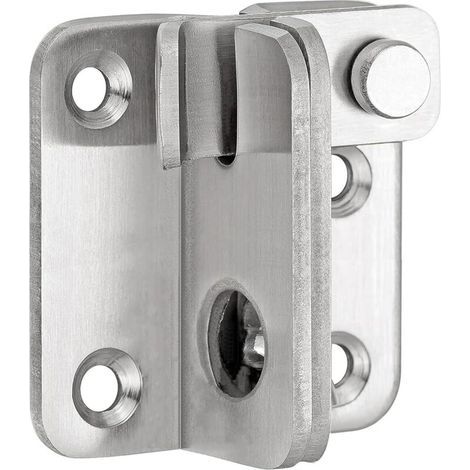 BUNTHAUS CSPARKV Loquet coulissant pour porte serrure de sécurité pour armoire de grange, cage pour animaux domestiques salle de bain, garage, fenêtre, ouverture à droite (1/4)