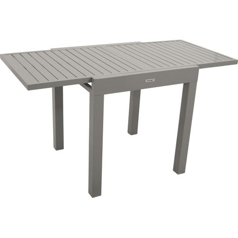 Balkon-Ausziehtisch TIRANA 70/140x70cm, Aluminium silbergrau (1/5)