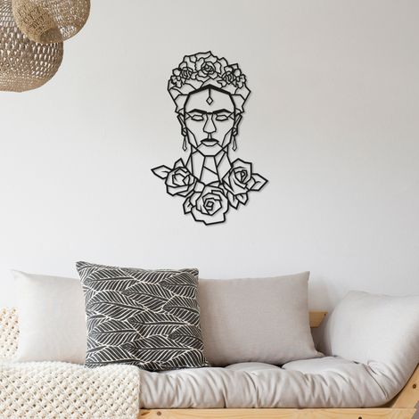 Decortie Frida Rose Decorative Metal Wall Art (1/4)