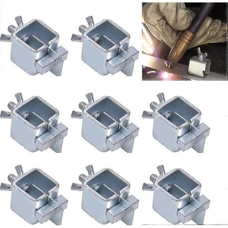 Lot de 8 pinces de soudage pour tôles, positionneurs de soudage bout à bout, clips de fixation pour tôles d'acier, positionneur d'alignement pour portes, camions et ailes de voiture (1/5)