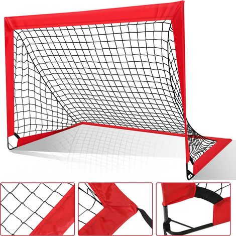 But de football Jopassy pour enfants, filet de football pliable, mini but de football pliable 120 x 90 x 90 cm (1/5)