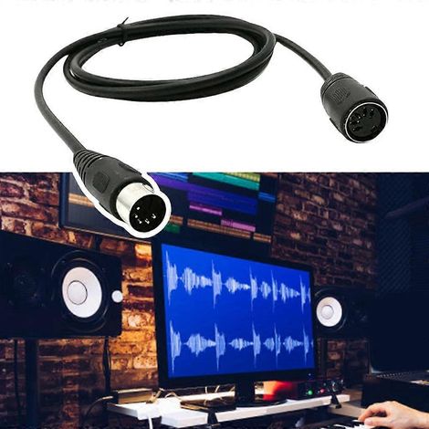 Câble MIDI DIN 5 broches mâle-femelle pour batterie électronique (1/4)