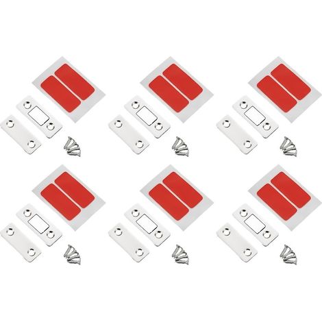 Lot de 6 loquets pour portes placard, 4,2 x 1,6 0,25 cm (1/5)
