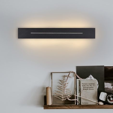 GBLY Wandleuchte Innen Wandlampe LED- 30CM Modern Flurlampe Warmweiß Schlafzimmer Schwarz Treppenhauslampe 8W Wandbeleuchtung für Flur Treppenhaus Wohnzimmer