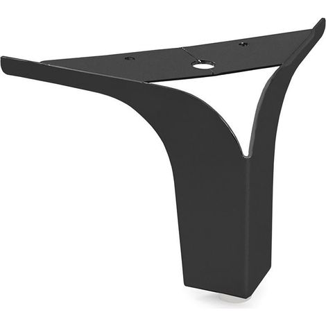 Q&Q pata metal vital 150x150 h125 negro mate , La PATA METAL VITAL 150X150 H125 NEGRO MATE es una pata de mueble o sofá de metal con acabado en negro mate, d