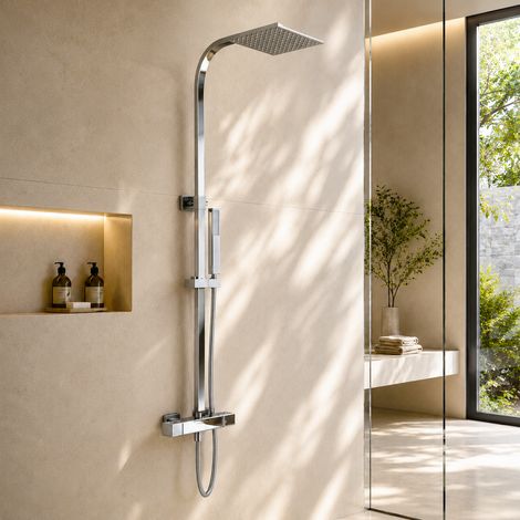 Lomazoo Colonne de douche - avec mitigeur thermostatique - (1/5)