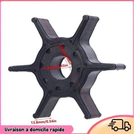 Turbine Pompe À Eau - Caoutchouc - Pour Moteur Hors-Bord 6 HP 8 HP 9,9 HP - Année 2001 À 2020 - Référence OE 68T 44352 00 - Unité (1/4)