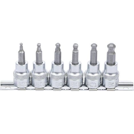 Jeu de Douilles et Embouts 6 pcs 3-8 mm - Six Pans Intérieurs, Tête Sphérique - Précision et Polyvalence - D-Work (1/5)