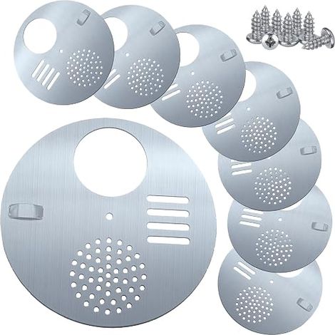 Disque d'entrée pour ruche Nuc, diamètre 4,92" en acier inoxydable, porte de disque d'entrée pour ruche, fournitures d'apiculture, outil pour ruche (8) (1/5)