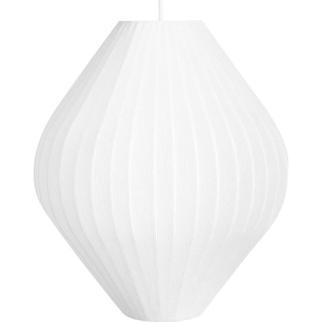 Pendant Hanging Lamp White Fabric Shade Modern Design Living Room Light ALME