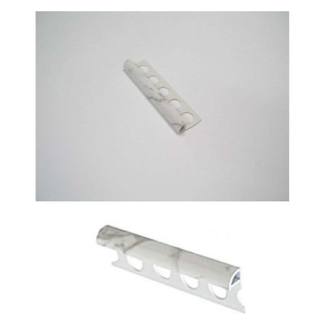 PROFILO PROTEGGI ANGOLO JOLLY IN PVC MARMORIZZATO BIANCO MT. 2,60 PIASTRELLE