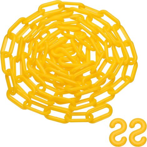 10 Pieds Chaîne En Plastique 1x2 Pouce Boucle Léger Jaune (1/5)
