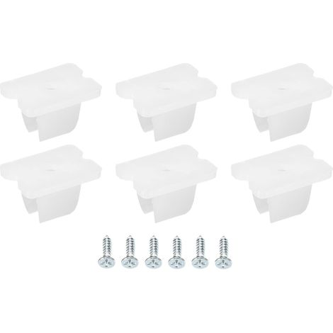 Pack of 50 LED Neon Mounting Clips for 5 mm to 6 mm Silicone for LED Strip Light from 5 mm to 6 mm Width (1/5)