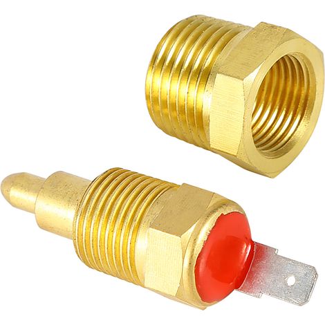 Sonde thermostatique électrique 185°-175° pour ventilateur moteur, or, filetage 3/8 pouce (1/5)