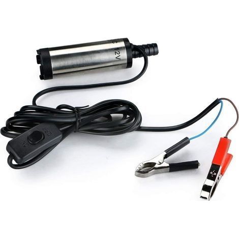 12V 38mm Pompe submersible en acier inoxydable Huile d'eau Pompe de transfert de carburant diesel pour huile de voiture Liquide Pompe à eau de carburant diesel Pompe de transfert 12V Pompe à eau (1/5)