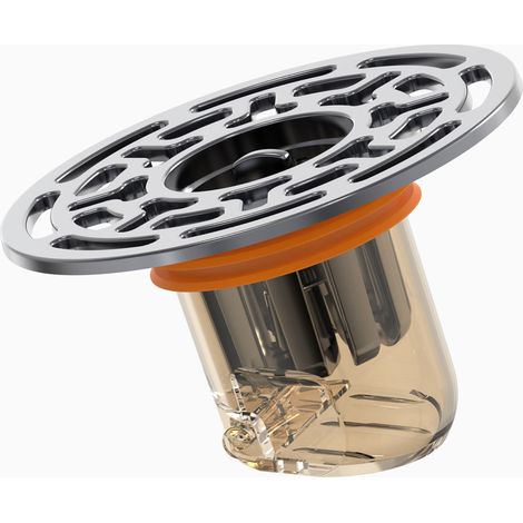 Soavoa Siphon de Sol Anti-Odeur pour Salle de Bain, Bouchon Étanche en PC et ABS avec Filtre Transparent, Installation Universelle Facile, 1 Pièce (1/4)