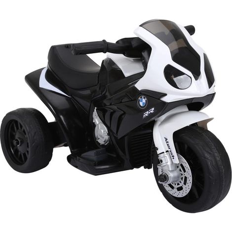 Moto électrique BMW S1000RR pour enfants de 18 à 36 mois, avec musique et phares, noire. (1/5)