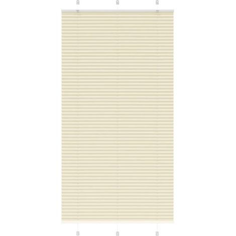 Plissee Creme 105x200 cm Stoffbreite 104,4 cm Polyester