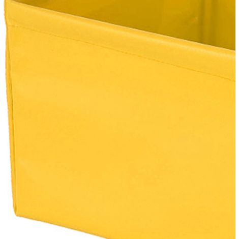 Seau de camping pliable, étanche et portable, idéal pour les voyages et la randonnée, 13 litres, jaune. (1/5)