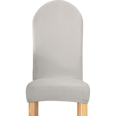 COVER sedia SCHIENALE ARROTONDATO GRIGIO CHIARO velluto
