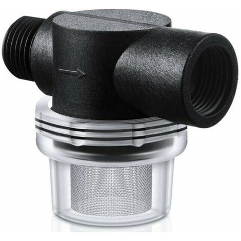RV Water Pump Strainer Filter, Universal Water Filter 4 Point Stainless Steel Filter External Thread Pre-Filter Water Filter Screw Filter Water Pump for Motorhome RV Water Pump (1/4)