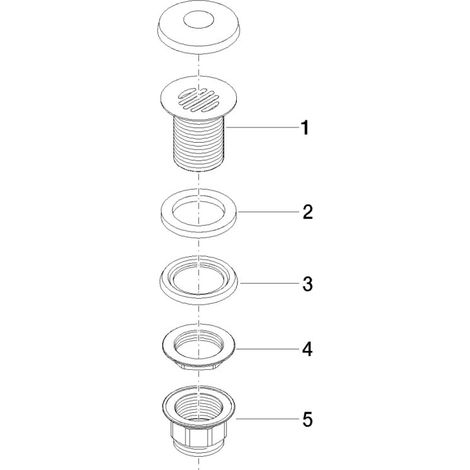 DORNBRACHT 10110970-39 Crépine de vidange SÉRIE NEUTRE 10110970 1