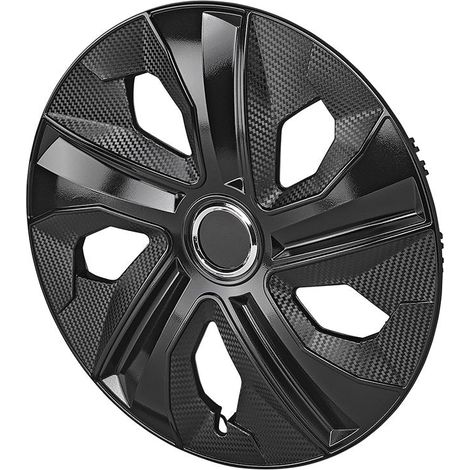 Cubierta de rueda de 14 pulgadas en negro carbono con anillo lunar 235492247 (1/5)