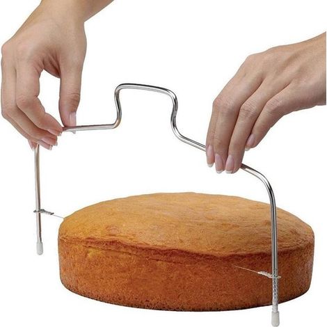 Dailygoody - Coupe-gâteau professionnel - Trancheuse à gâteau réglable (1/5)