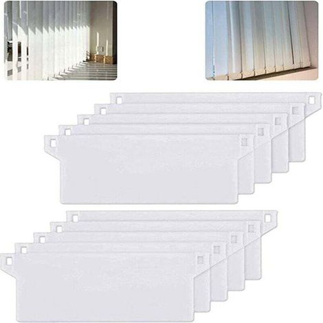 Confezione da 10 piastre di peso per tende verticali – Peso 31 g ciascuna – Plastica di alta qualità con rivestimento UV – Facile sostituzione – 10pcs-Crezuo